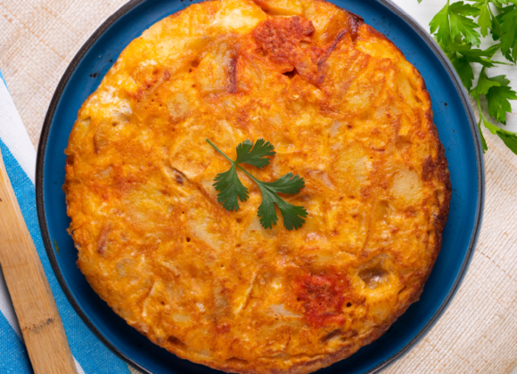 Tortilla de papa Con Chorizo